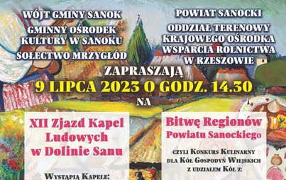 Zdjęcie do XII Zjazd Kapel Ludowych w Dolinie Sanu i Bitwa Region&oacute;w Powiatu Sanockiego