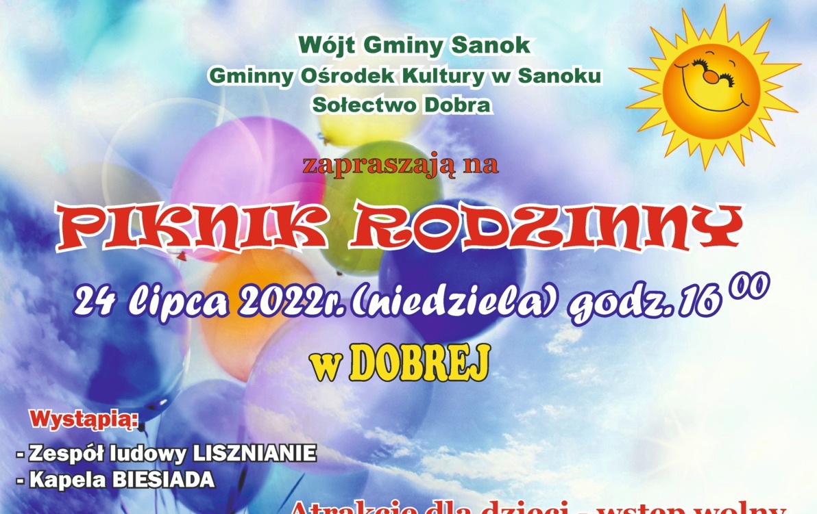 Zdjęcie do PIKNIK RODZINNY w DOBREJ