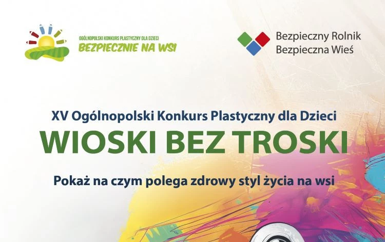 Zdjęcie do XV Og&oacute;lnopolski Konkurs Plastyczny dla Dzieci-WIOSKI BEZ TROSKI