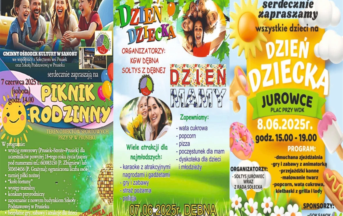 Zdjęcie do KOLEJNA PORCJA IMPREZ RODZINNYCH W GMINIE SANOK