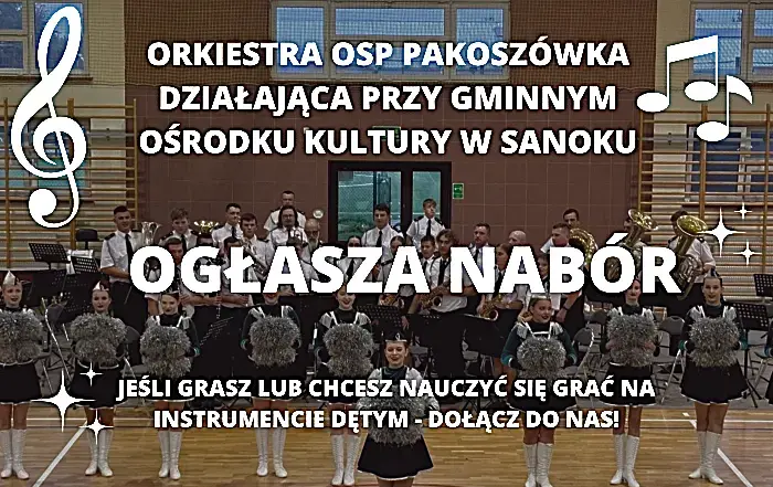 Zdjęcie do ORKIESTRA OSP PAKOSZ&Oacute;WKA OGŁASZA NAB&Oacute;R
