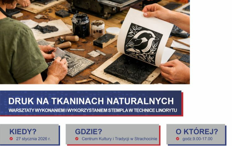 Zdjęcie do WARSZTATY - DRUK NA TKANINACH NATURALNYCH