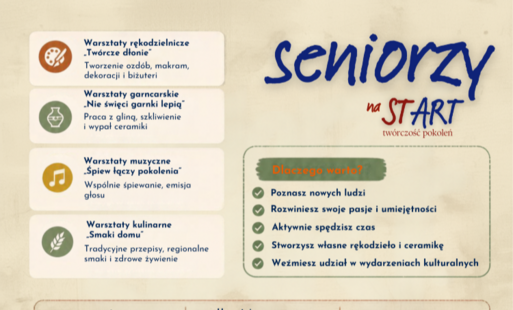 Zdjęcie do SENIORZY NA START - Zapraszamy do zapis&oacute;w.